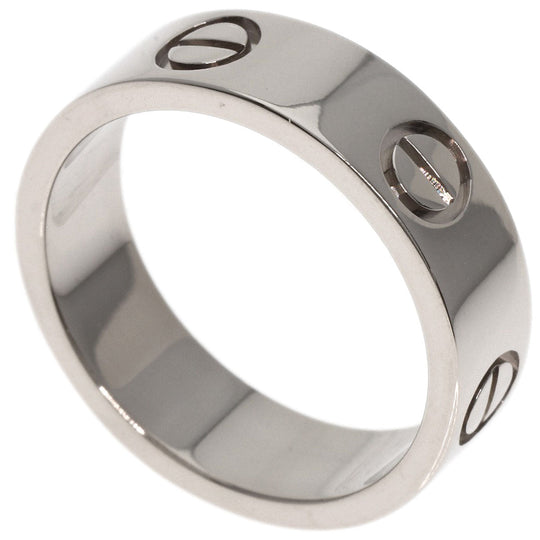 CARTIER Ring K18WG Silver Love Ring #51