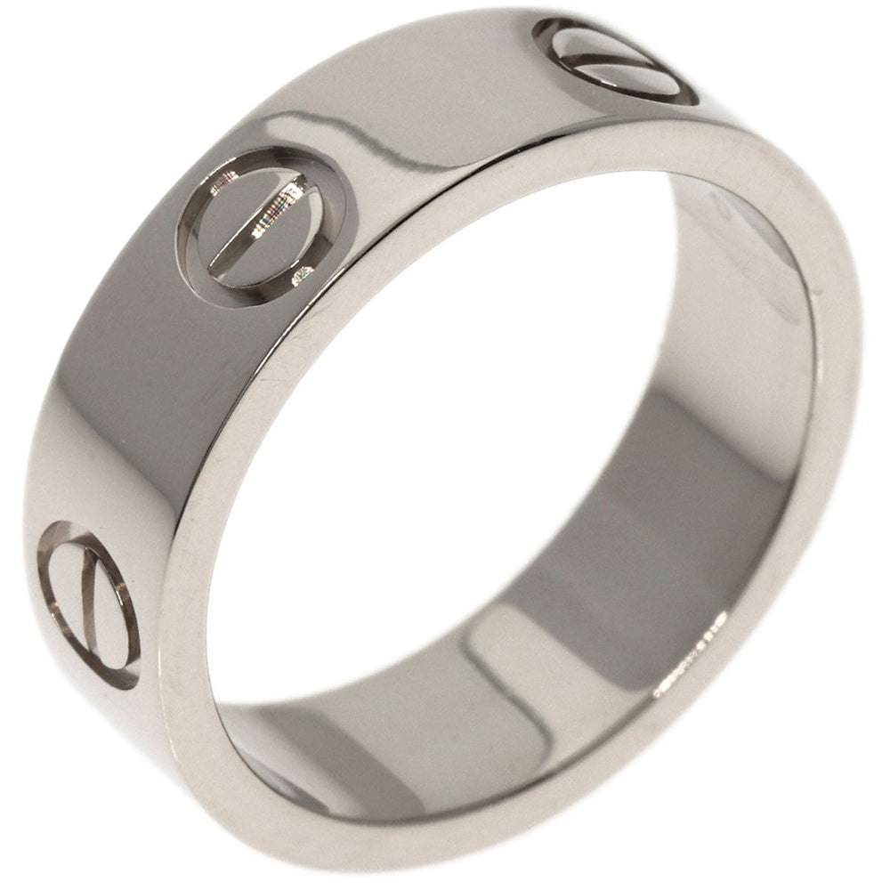 CARTIER Ring K18WG Silver Love Ring #51