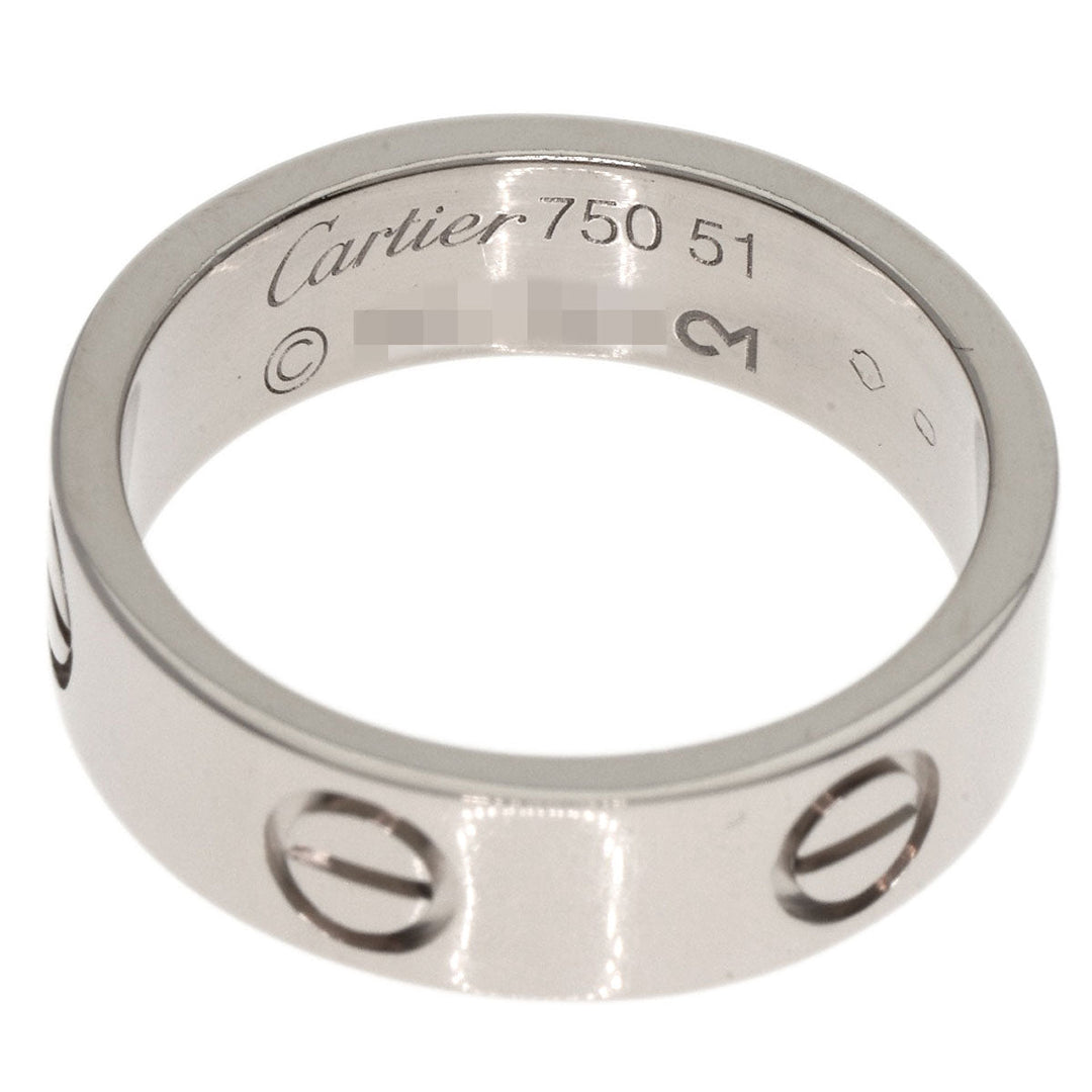 CARTIER Ring K18WG Silver Love Ring #51