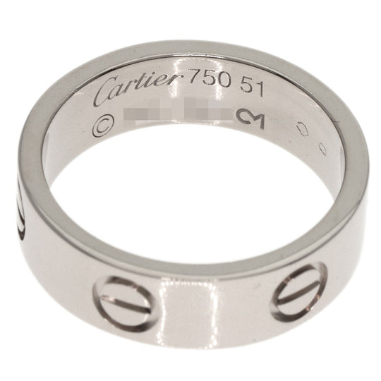 CARTIER Ring K18WG Silver Love Ring #51