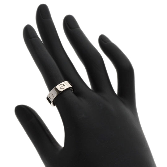 CARTIER Ring K18WG Silver Love Ring #51