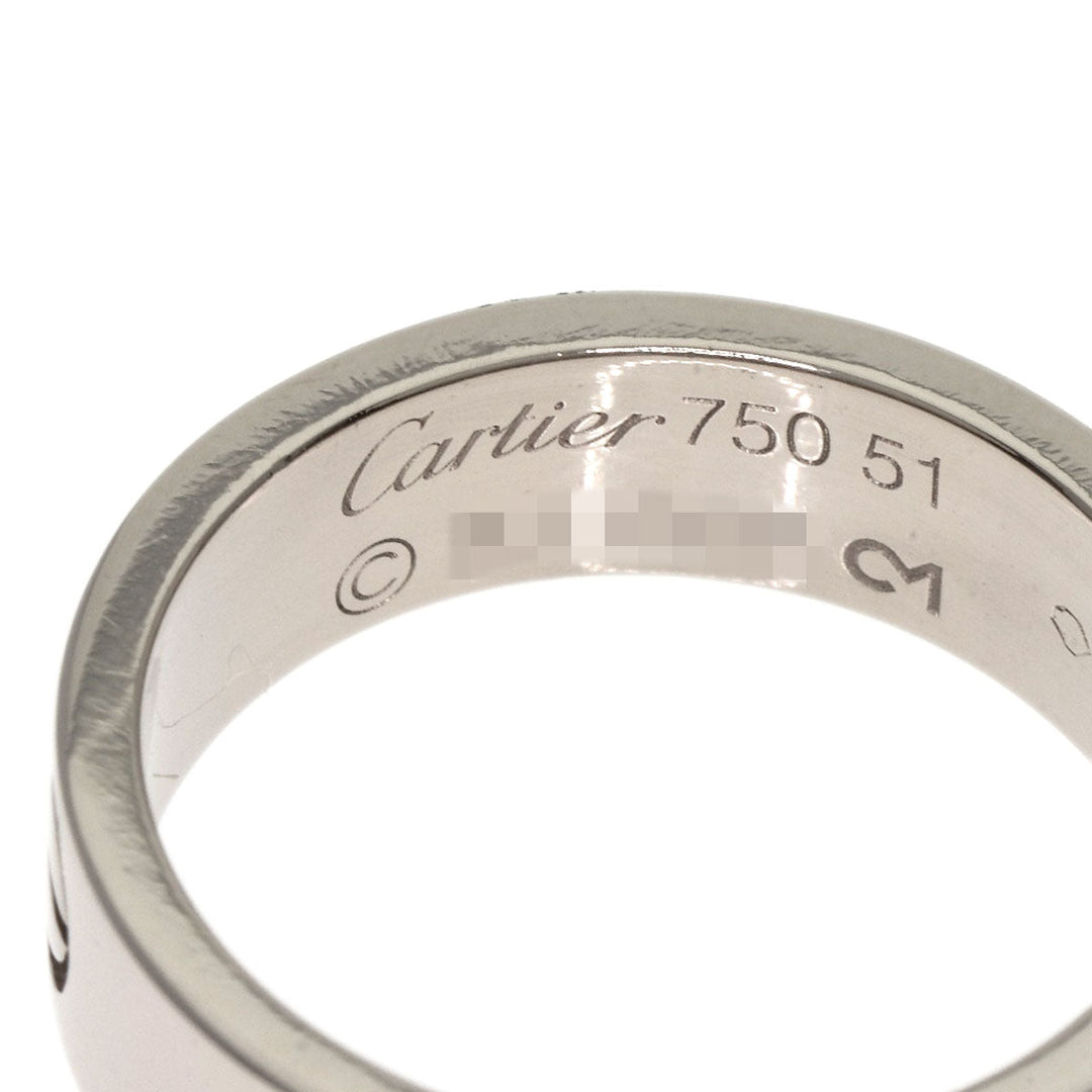 CARTIER Ring K18WG Silver Love Ring #51