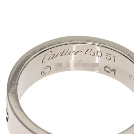 CARTIER Ring K18WG Silver Love Ring #51