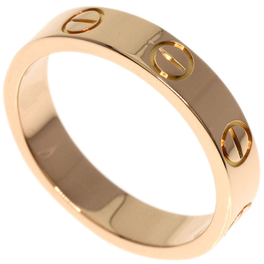 CARTIER Ring 18K Pink Gold gold Love Ring #48 Women Used Authentic