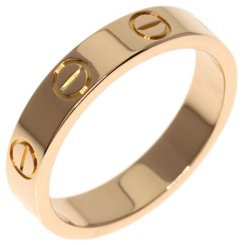 CARTIER Ring 18K Pink Gold gold Love Ring #48 Women Used Authentic