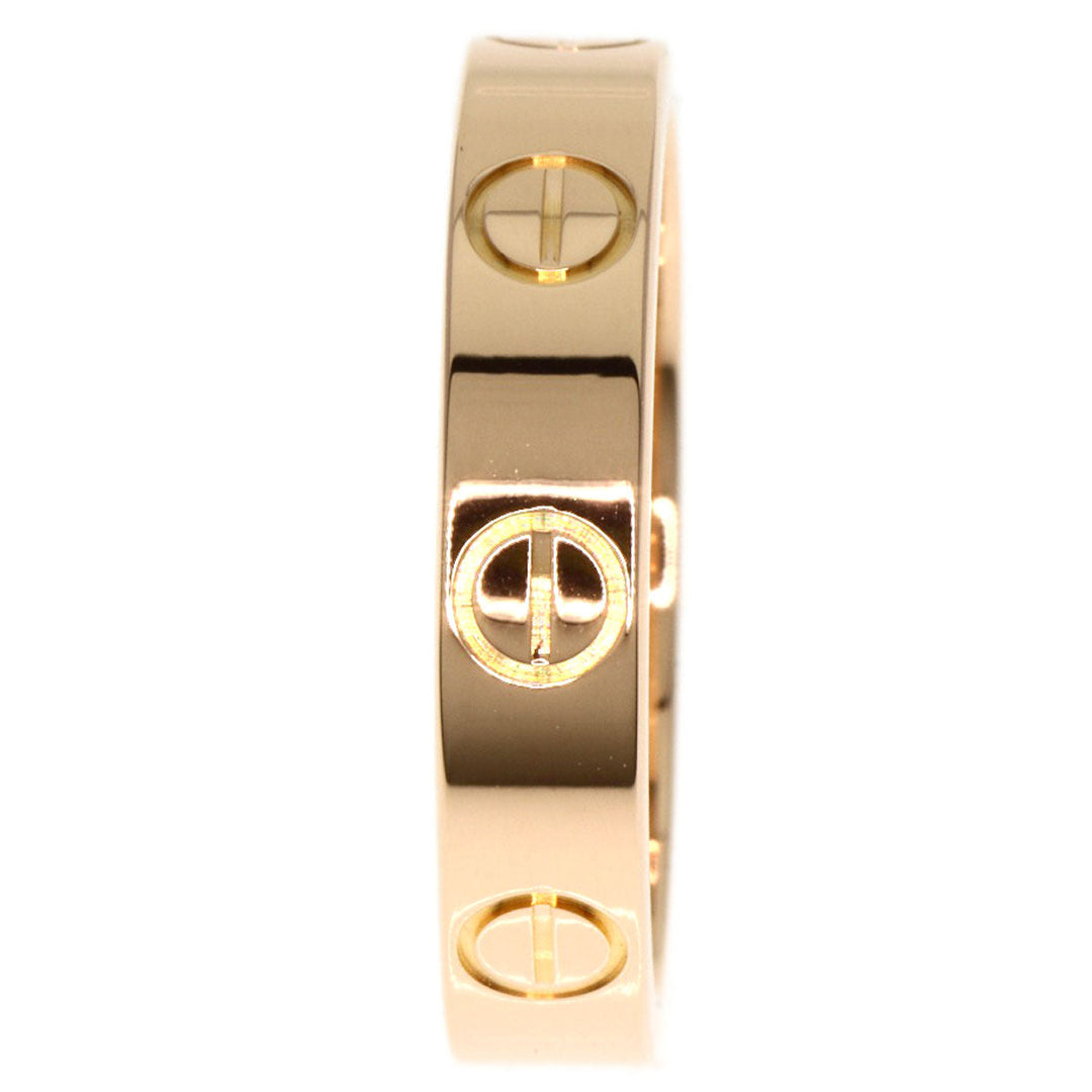 CARTIER Ring 18K Pink Gold gold Love Ring #48 Women Used Authentic