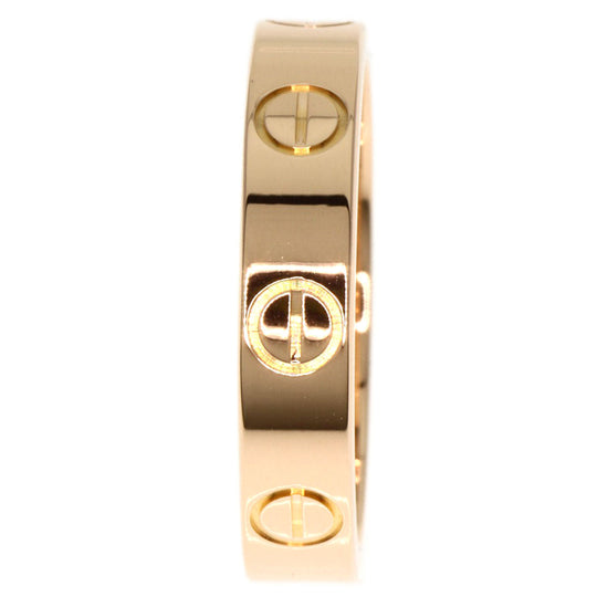CARTIER Ring 18K Pink Gold gold Love Ring #48 Women Used Authentic
