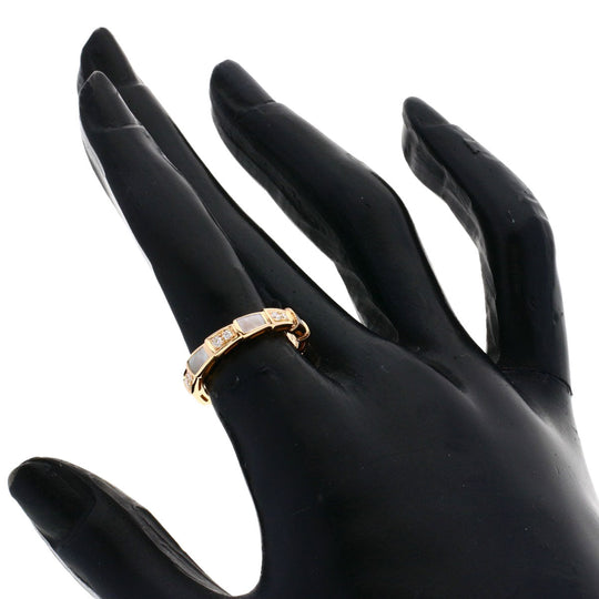 BVLGARI Ring 18K Pink Gold gold Serpenti Viper Diamond #49