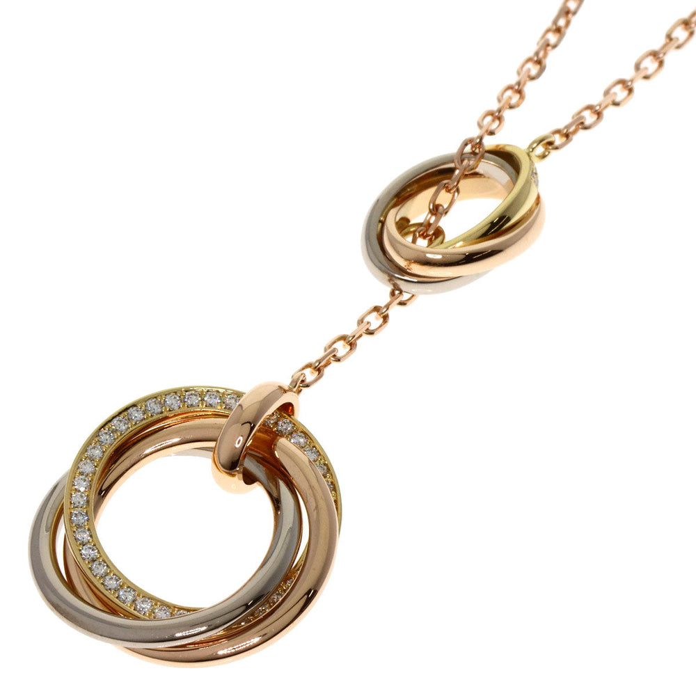 CARTIER Necklace 18K Yellow Gold gold Trinity diamond