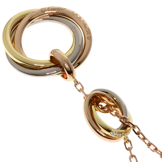 CARTIER Necklace 18K Yellow Gold gold Trinity diamond