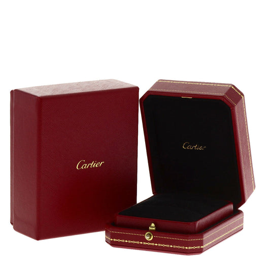 CARTIER Ring K18WG Silver Juste Uncre #50 Women Used Authentic