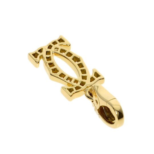 CARTIER Pendant top 18K Yellow Gold gold 2C diamond Women Used Authentic