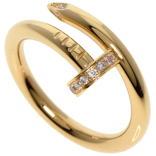CARTIER Ring 18K Yellow Gold gold Juste un Clou Classic Model Diamond #54 Women Used Authentic