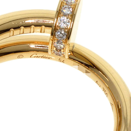 CARTIER Ring 18K Yellow Gold gold Juste un Clou Classic Model Diamond #54 Women Used Authentic