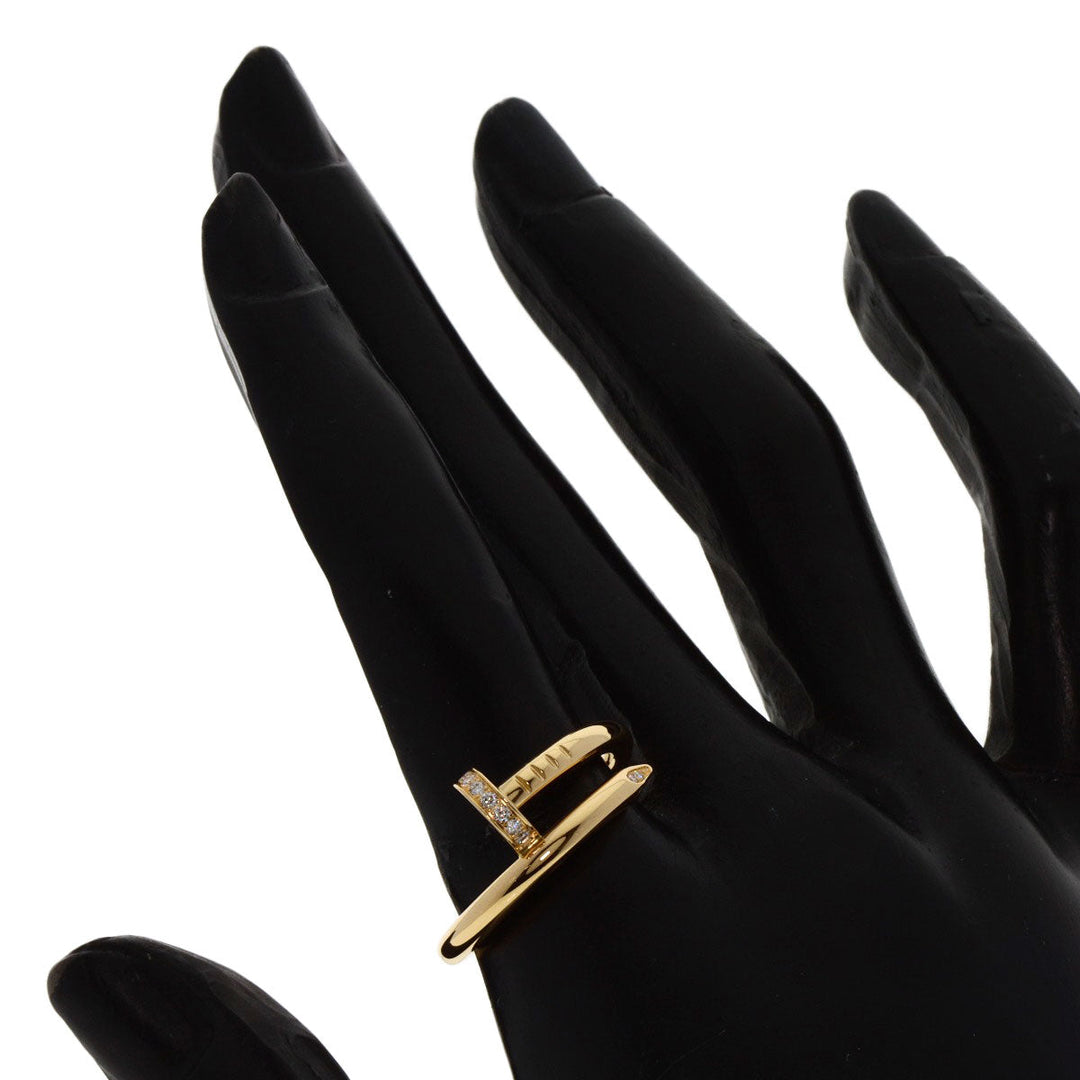 CARTIER Ring 18K Yellow Gold gold Juste un Clou Classic Model Diamond #54 Women Used Authentic