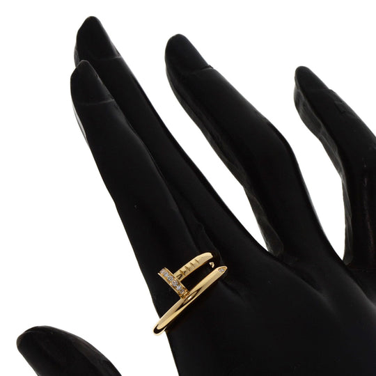 CARTIER Ring 18K Yellow Gold gold Juste un Clou Classic Model Diamond #54 Women Used Authentic