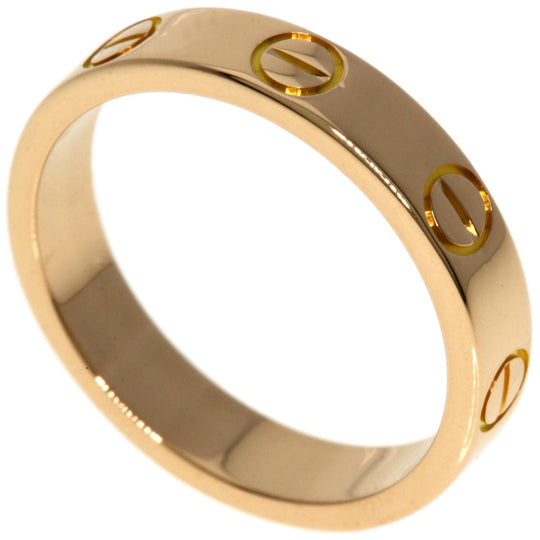 CARTIER Ring 18K Pink Gold gold Mini Love Ring #48
