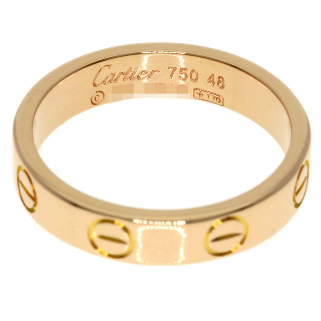 CARTIER Ring 18K Pink Gold gold Mini Love Ring #48
