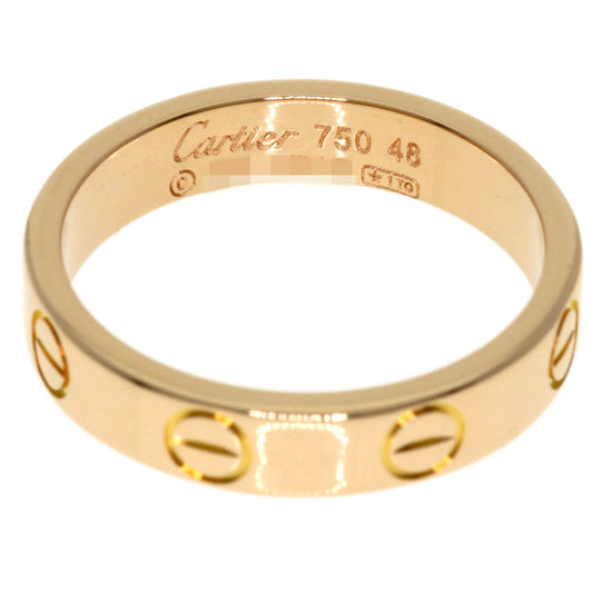 CARTIER Ring 18K Pink Gold gold Mini Love Ring #48