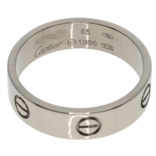 CARTIER Ring K18WG Silver Love Ring #65