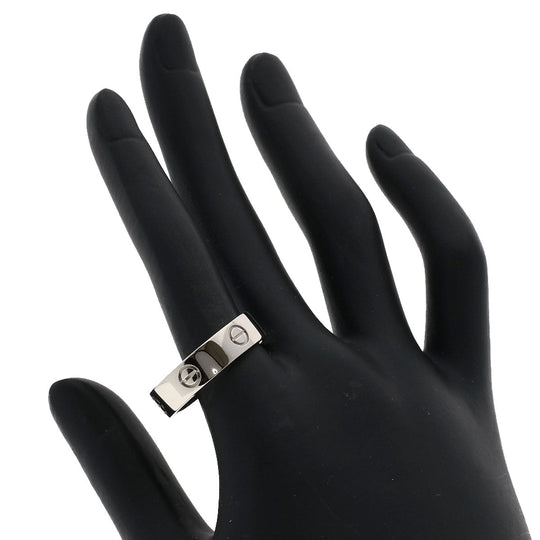 CARTIER Ring K18WG Silver Love Ring #65