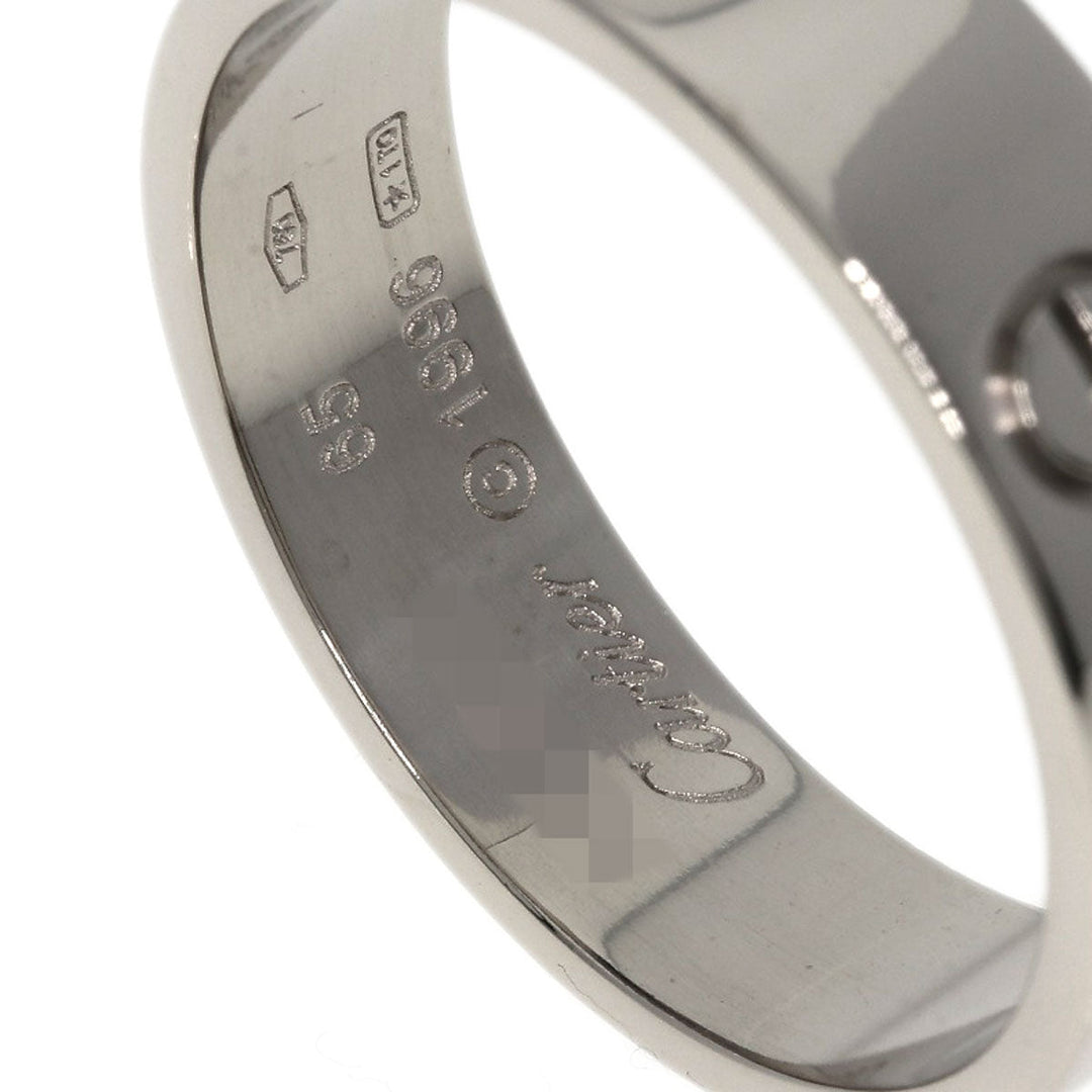 CARTIER Ring K18WG Silver Love Ring #65