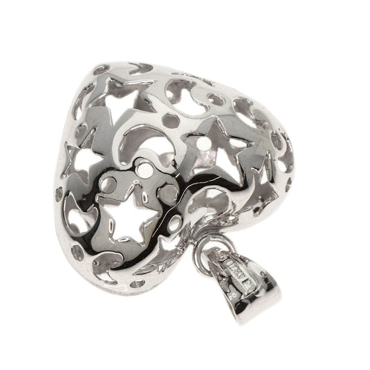 Ponte Vecchio Pendant top K18WG Silver Heart motif