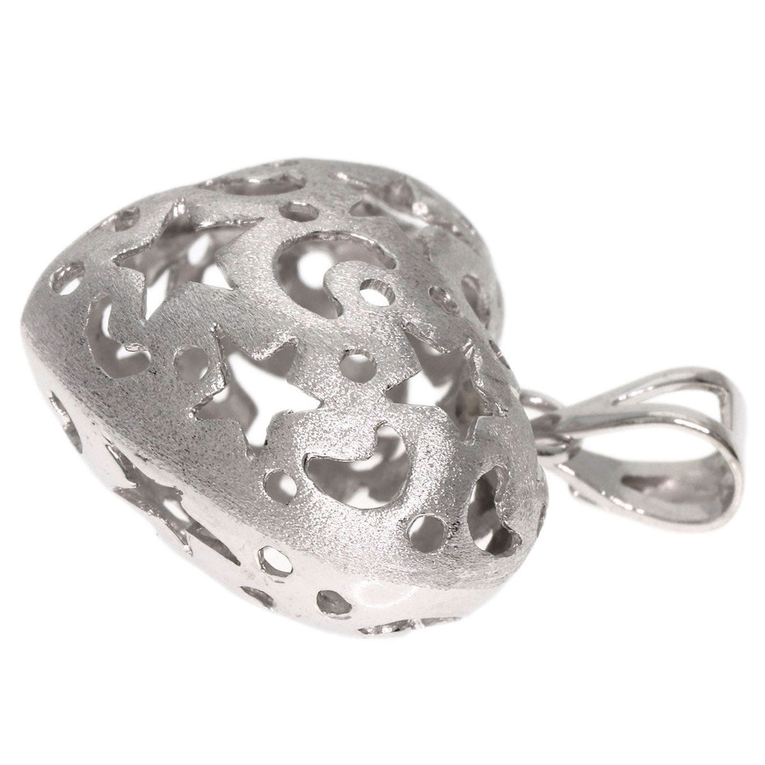 Ponte Vecchio Pendant top K18WG Silver Heart motif