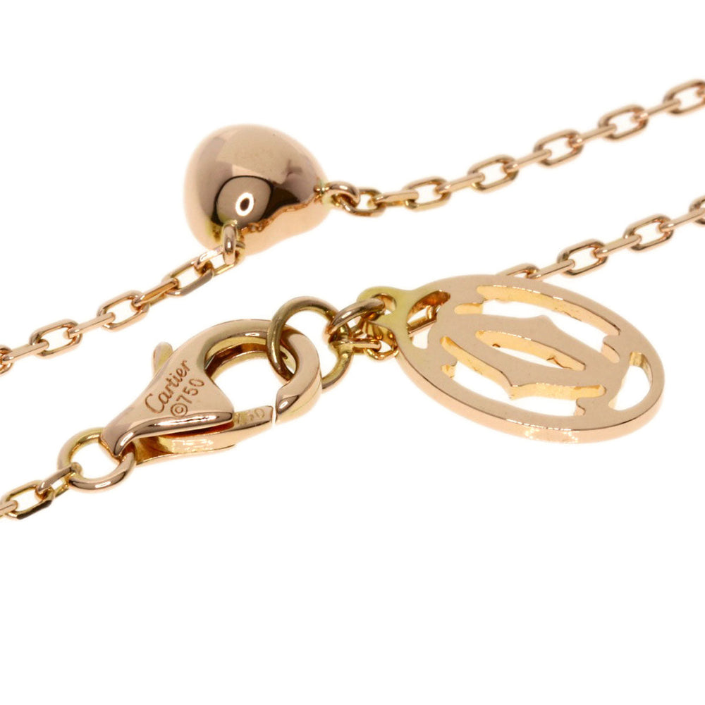 CARTIER Necklace 18K Pink Gold gold Amour Heart Diamond Women Used Authentic