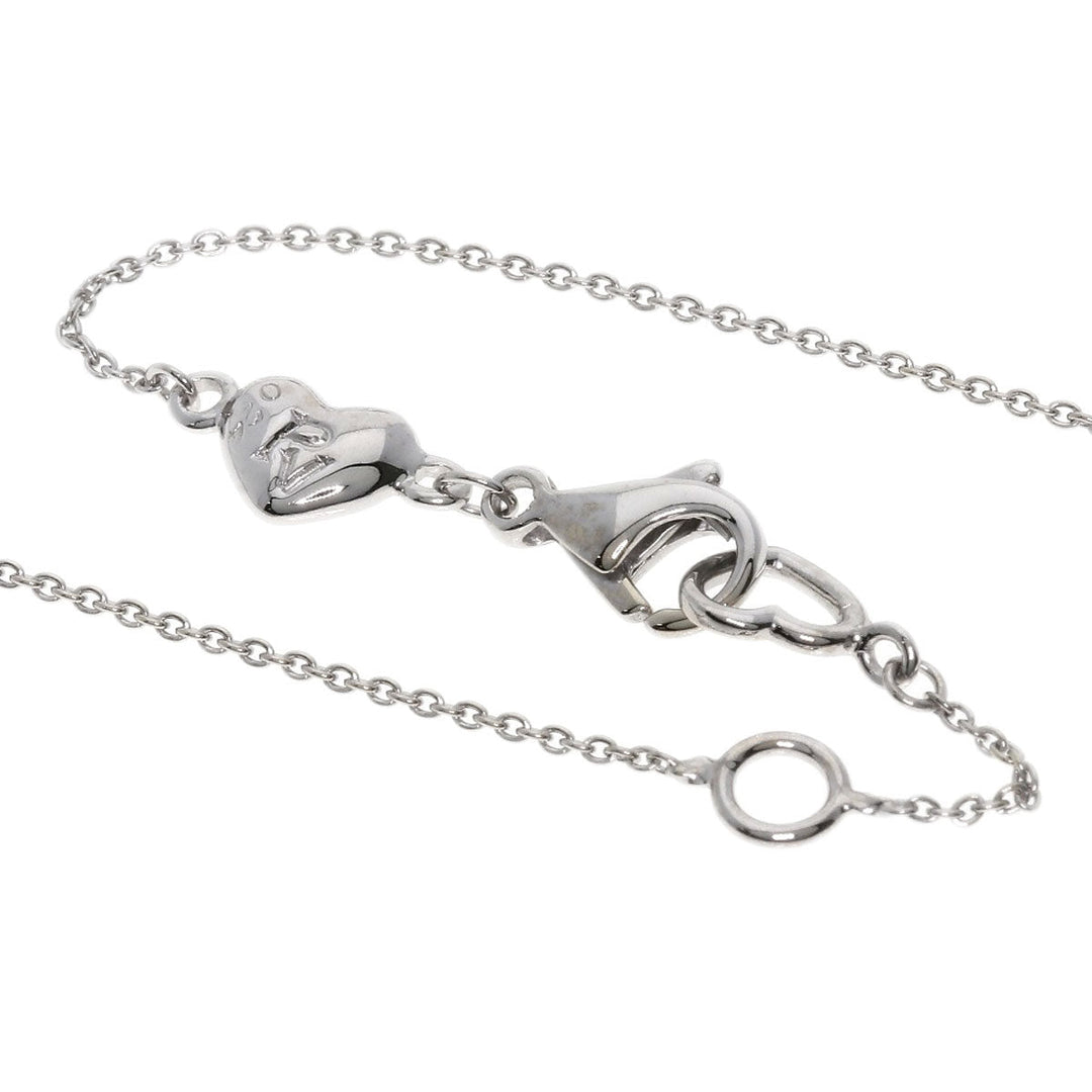 Ponte Vecchio Necklace K18WG Silver Diamond Heart Star Moon