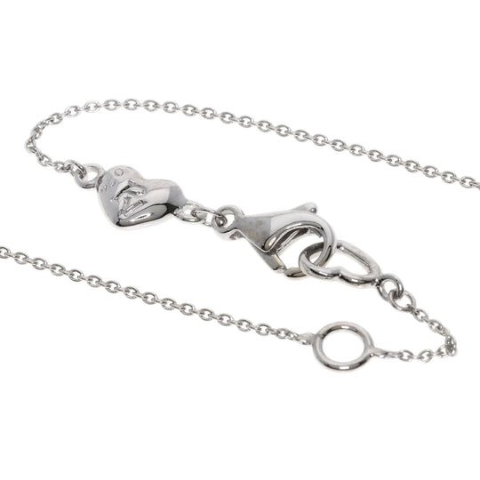 Ponte Vecchio Necklace K18WG Silver Diamond Heart Star Moon