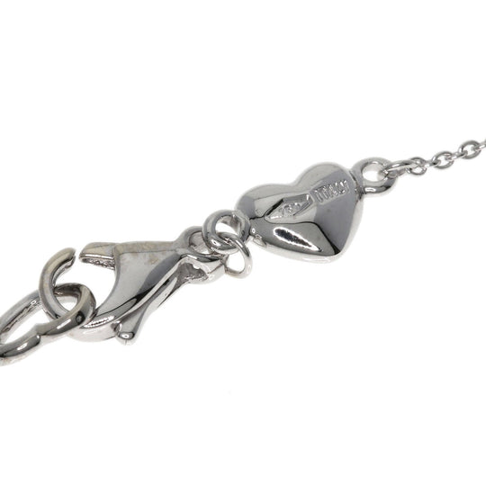 Ponte Vecchio Necklace K18WG Silver Diamond Heart Star Moon