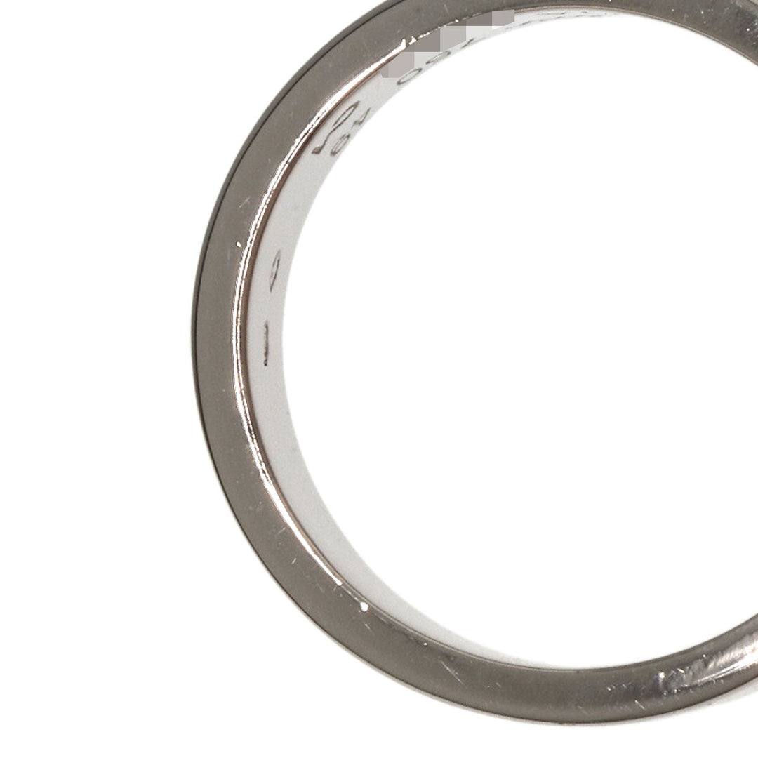 CARTIER Ring K18WG Silver Love Ring #49 Women Used Authentic