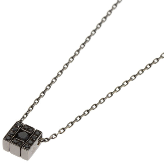 Damiani Necklace K18WG Silver Belle Epoque Square Black Brunito Diamond