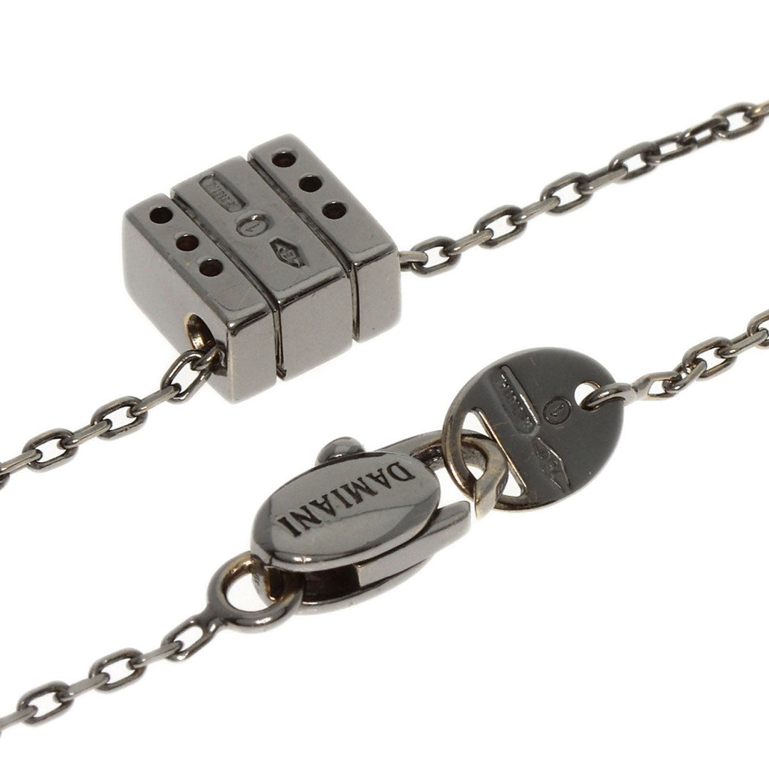 Damiani Necklace K18WG Silver Belle Epoque Square Black Brunito Diamond