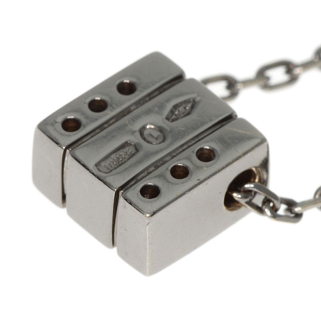 Damiani Necklace K18WG Silver Belle Epoque Square Black Brunito Diamond