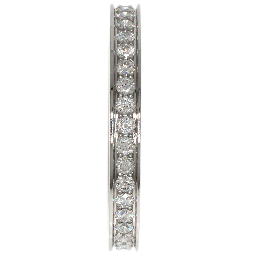 CARTIER Ring PT950 Silver Eternity Diamond #50