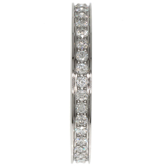 CARTIER Ring PT950 Silver Eternity Diamond #50
