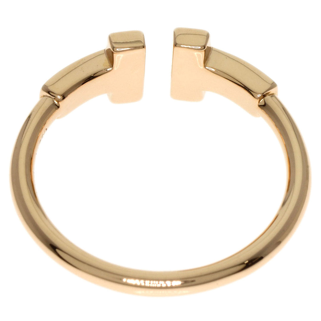 TIFFANY&Co. Ring 18K Pink Gold gold T wire diamond