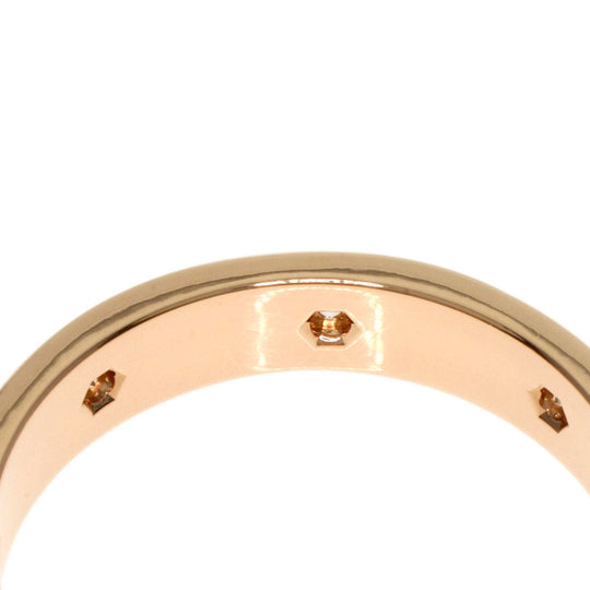 CARTIER Ring 18K Pink Gold gold Mini love ring full diamond #53 Women Used Authentic