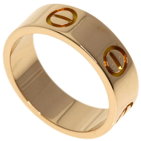 CARTIER Ring 18K Pink Gold gold Love Ring #48 Women Used Authentic