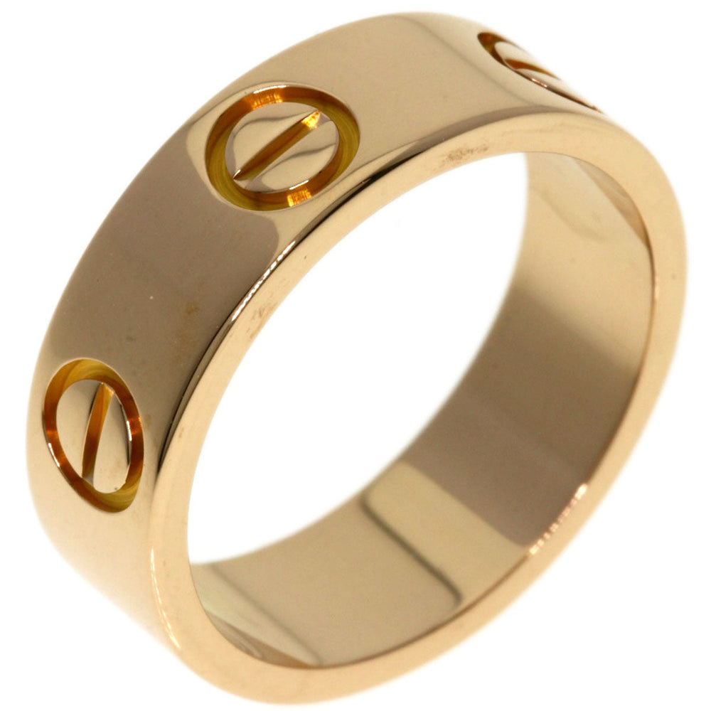 CARTIER Ring 18K Pink Gold gold Love Ring #48 Women Used Authentic