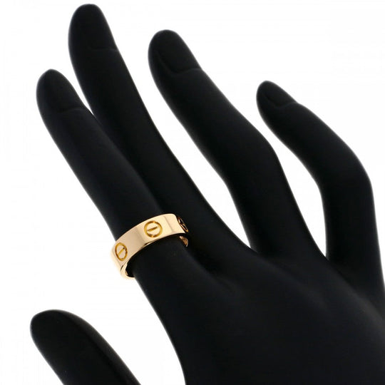 CARTIER Ring 18K Pink Gold gold Love Ring #48 Women Used Authentic