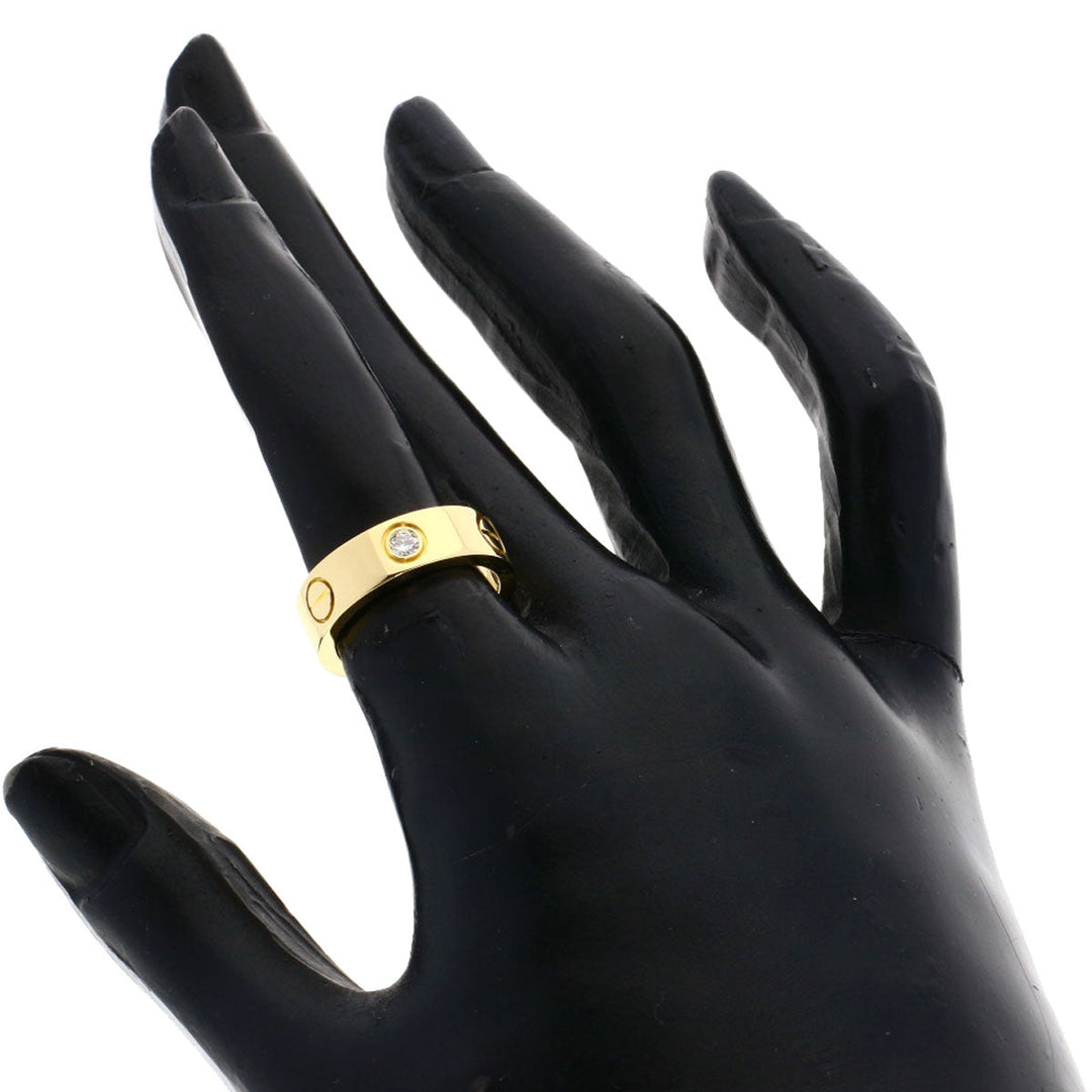 CARTIER Ring 18K Yellow Gold gold Love Ring 3P Diamond #49