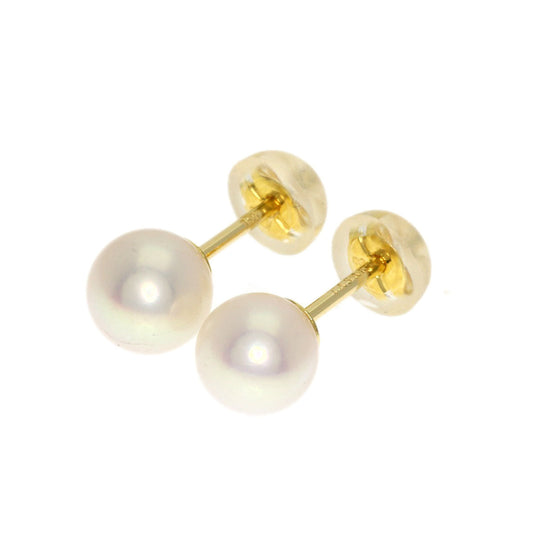 TASAKI Pierce 18K Yellow Gold gold Pearl Women Used Authentic