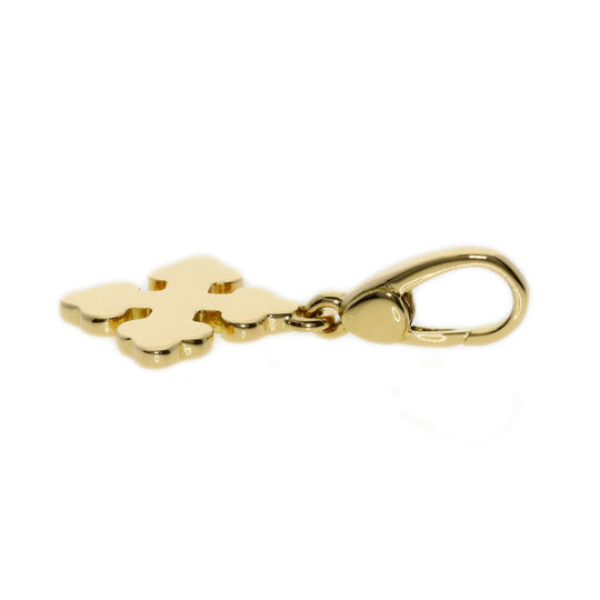 BVLGARI Pendant top 18K Yellow Gold gold Snow Cross Women Used Authentic
