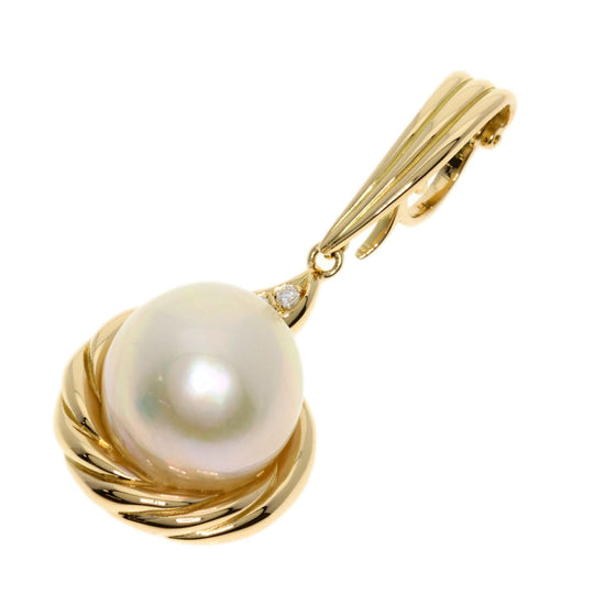 TASAKI Pendant top 18K Yellow Gold gold Pearl pearl diamond