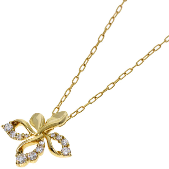 STAR JEWELRY Necklace 18K Yellow Gold gold diamond Women Used Authentic