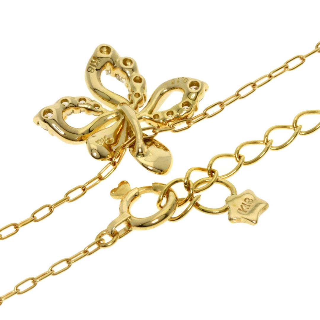 STAR JEWELRY Necklace 18K Yellow Gold gold diamond Women Used Authentic