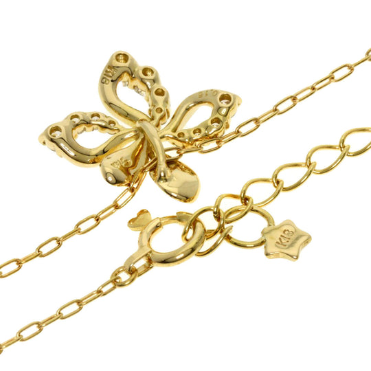 STAR JEWELRY Necklace 18K Yellow Gold gold diamond Women Used Authentic
